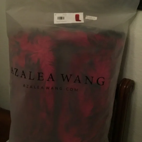 AZALEA WANG FARAMUN RED MULTI FLAT FUR KNEE HIGH BOOT - 9 - Picture 3 of 3